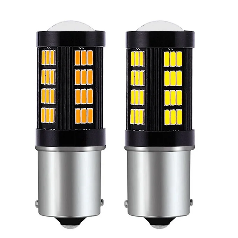

2Pcs NEW 1156 P21W 7506 BA15S LED Auto Tail Brake Light Car DRL Driving Lamp Backup Reverse Bulbs Turn Signals Amber Red White