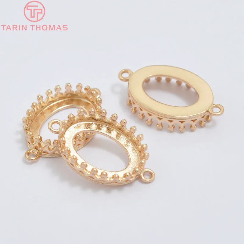 Плоский Соединитель с двумя отверстиями латунная фурнитура для изготовления