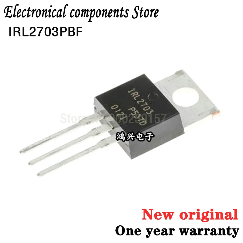 100% новая Оригинальная Гарантия один год 10 шт. IRL2703PBF IRL2703 L2703 TO-220 30V 24A | Электроника