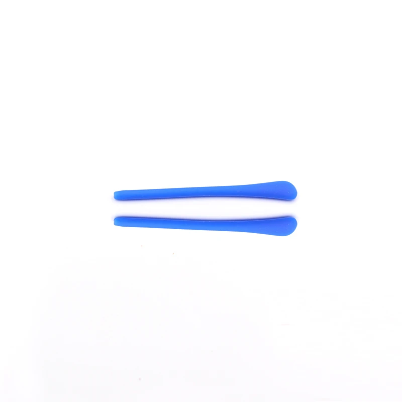Round Mouth Blue COLOUR_MAX металлический дужка очков Анти-скольжение Тонкое Отверстие очки держатель рукав Мягкий силикон Предотвращение аллергии ухо крючки - Цвет: Round Mouth Blue