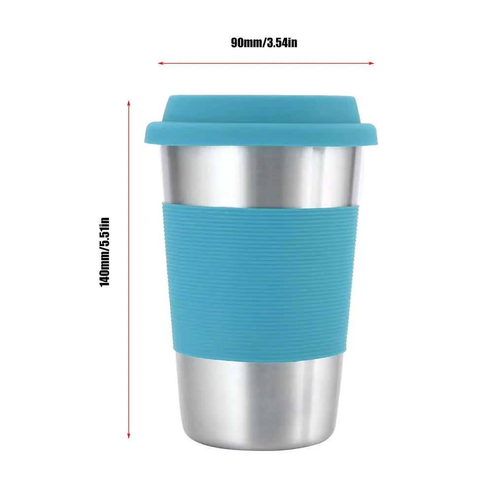 Портативный силиконовый Нержавеющая сталь бутылка для воды Кофе Чай пива с