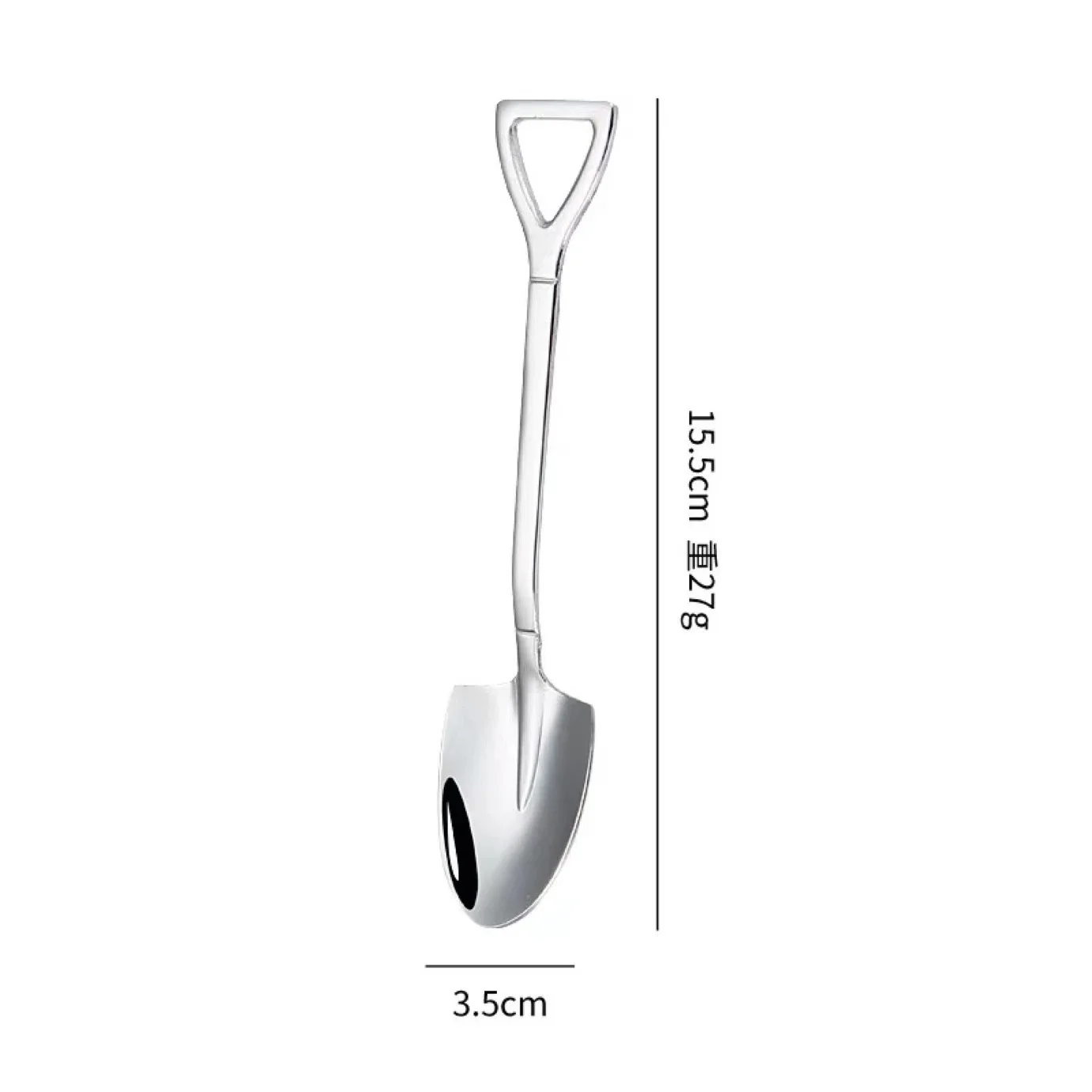 

10PC Stainless steel Shovel coffee spoon Set Scoop shovel Creative tea-spoon Ice Cream dessert spoon Birthday Gift Tableware