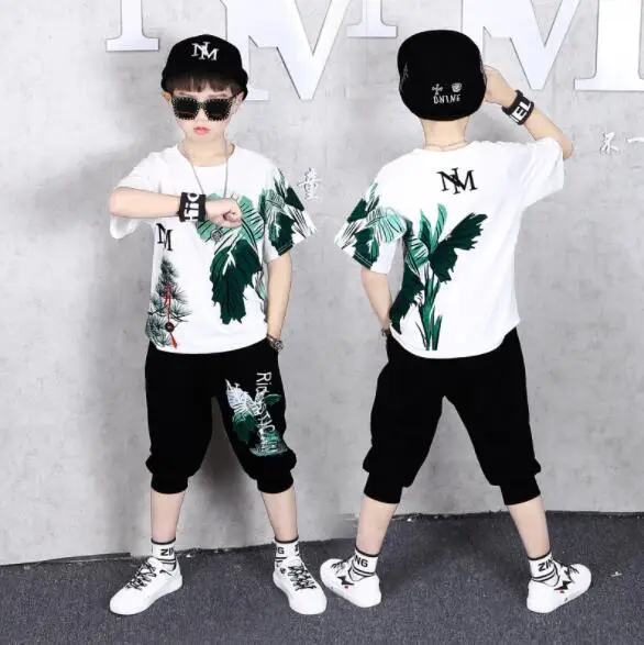 Children's Clothing Boy Summer Suit 2021 New Boys Sports Clothes Kids Short sleeves Casual Tracksuit 4 5 6 8 10 11 13 Years |
