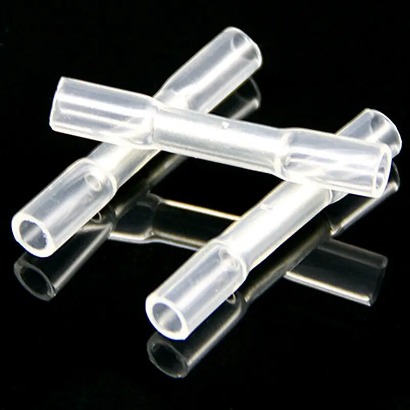 100 шт. изолированные термоусадочные стыковые соединители Водонепроницаемый