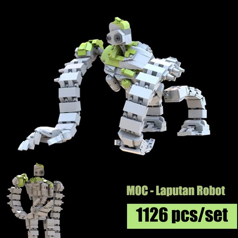 Новый робот MOC Laputan подходит 20801 Sky City Laputa модель робота строительные блоки кирпичи