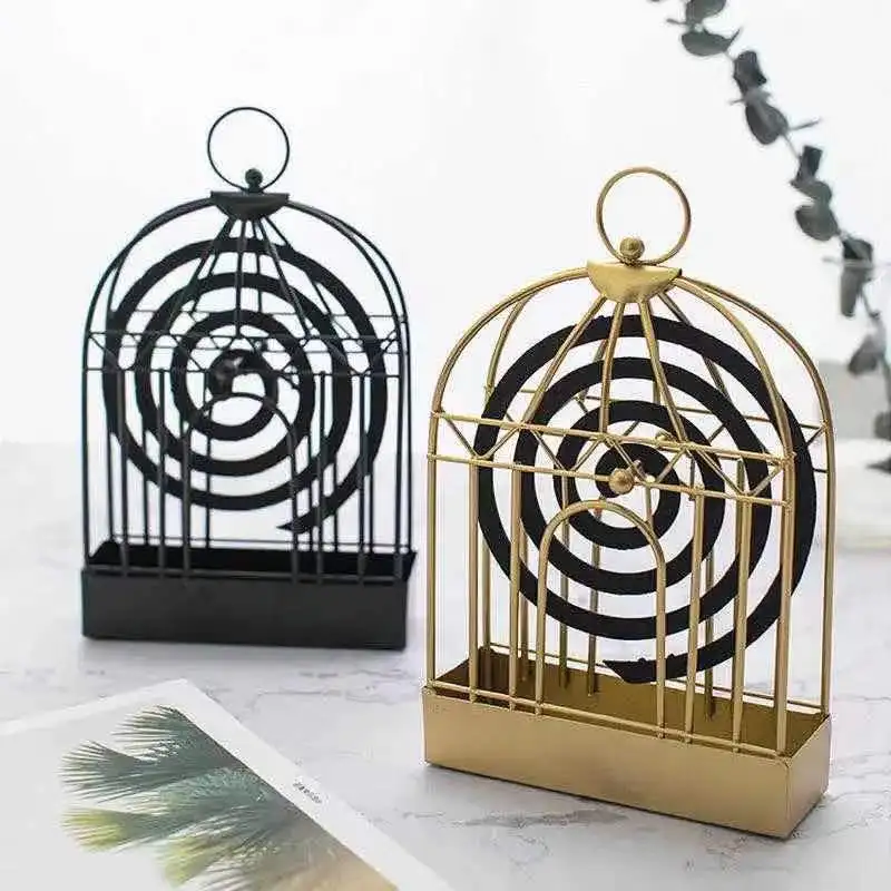 

Creativemosquito-repellent incense tray with cover can be hung fireproof household tray incense burner metal birdcage mosquito-r