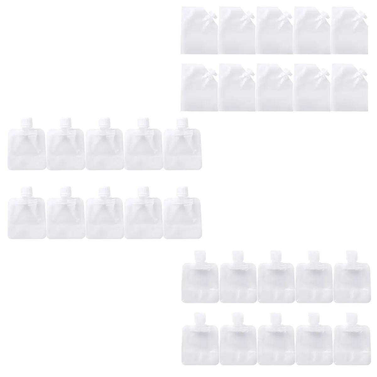 10Pcs Milk With Nozzle Stand Up Liquid Drink Pouch Sealed Packaging Bag Portable Transparent DIY Juice Coffee | Дом и сад