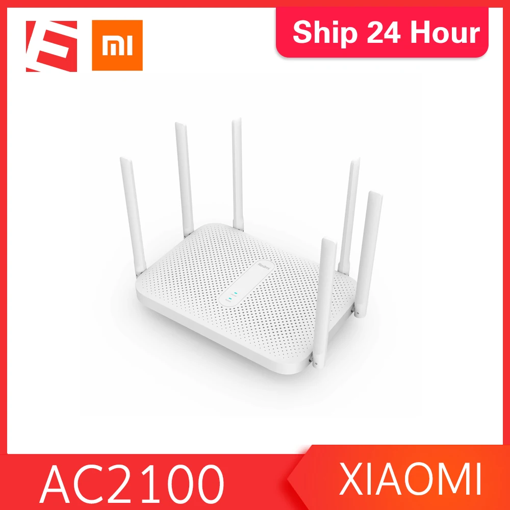 Роутер Xiaomi Redmi AC2100 6 антенн с высоким коэффициентом усиления более широкое Gigabit 2 4
