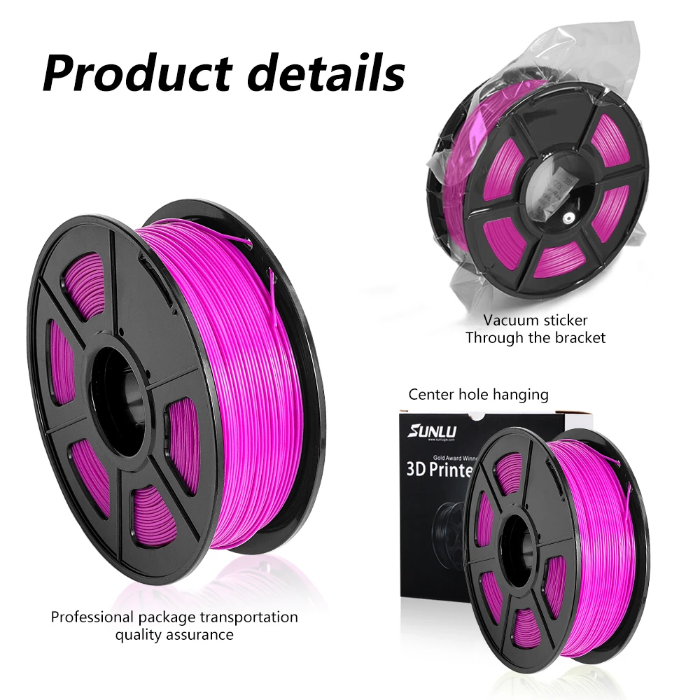 SUNLU 3d принтеры нити PLA/PLA плюс 1 кг 75 мм кг/2.2lb катушки DIY Лучший подарок печатания по