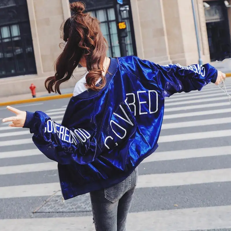 

Hong Kong style coat women's short 2021 spring and autumn new student jacket loose Korean style baseball suit