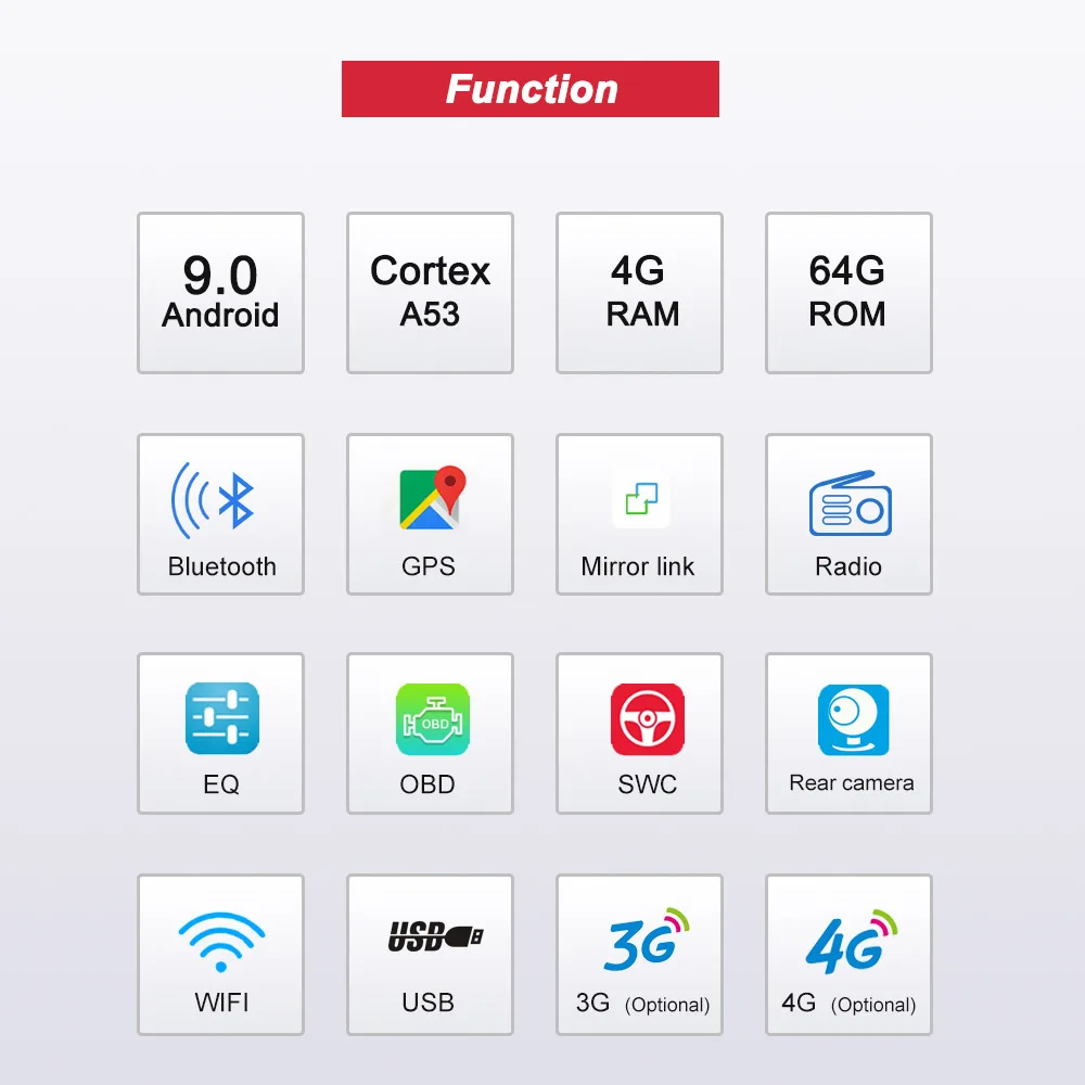 Автомобильный мультимедийный плеер Bonroad 2din Android 9 0 для VW Golf Passat Tiguan Touran Polo GPS