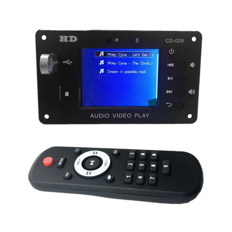 MP3 декодер плата Bluetooth 5 0 стерео аудио приемник HD видеоплеер FLAC WAV APE декодирование