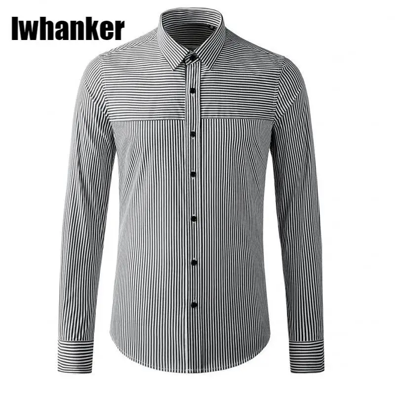 

Рубашка мужская с длинным рукавом, 100% хлопок, 3XL