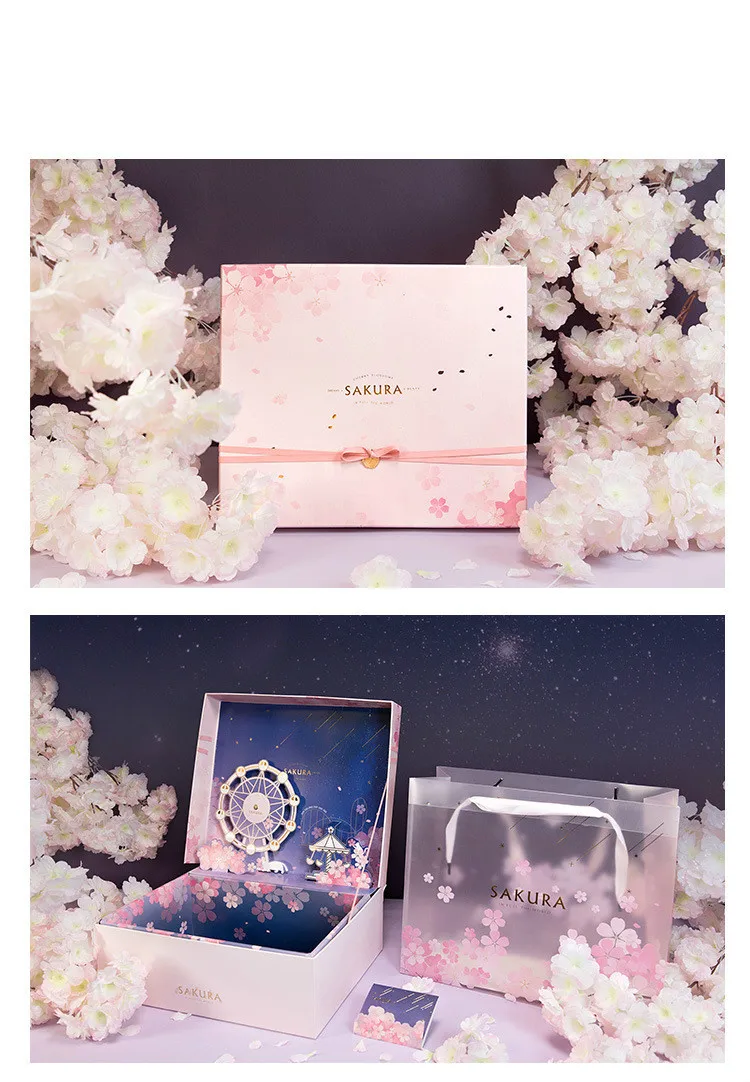 

Wedding companion gift stereo packaging box Valentine's Day Mother's Day gift box cosmetic clothing flip carton gift box