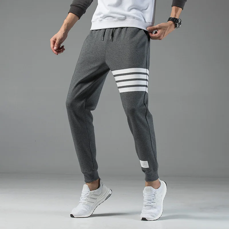 2019 Autumn Men's Pants Striped Sport Brand Youth sweatpants Casual Cotton Trousers Male Clothes tb Man joggers spodnie |