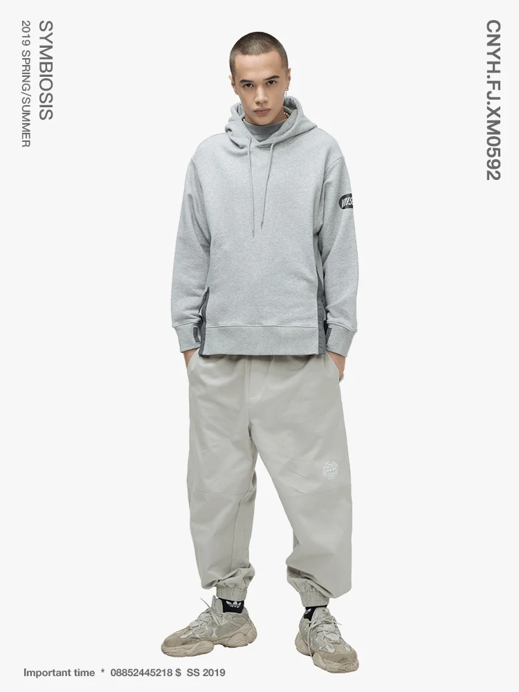 VIISHOW уличная Мужская толстовка бренд Sudaderas Para Hombre 2019 лоскутные толстовки мужские