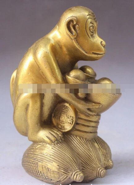 1103 + 5 &quotКитайский фэн шуй латунь богатство зодиака год обезьяна рука Юань Бао
