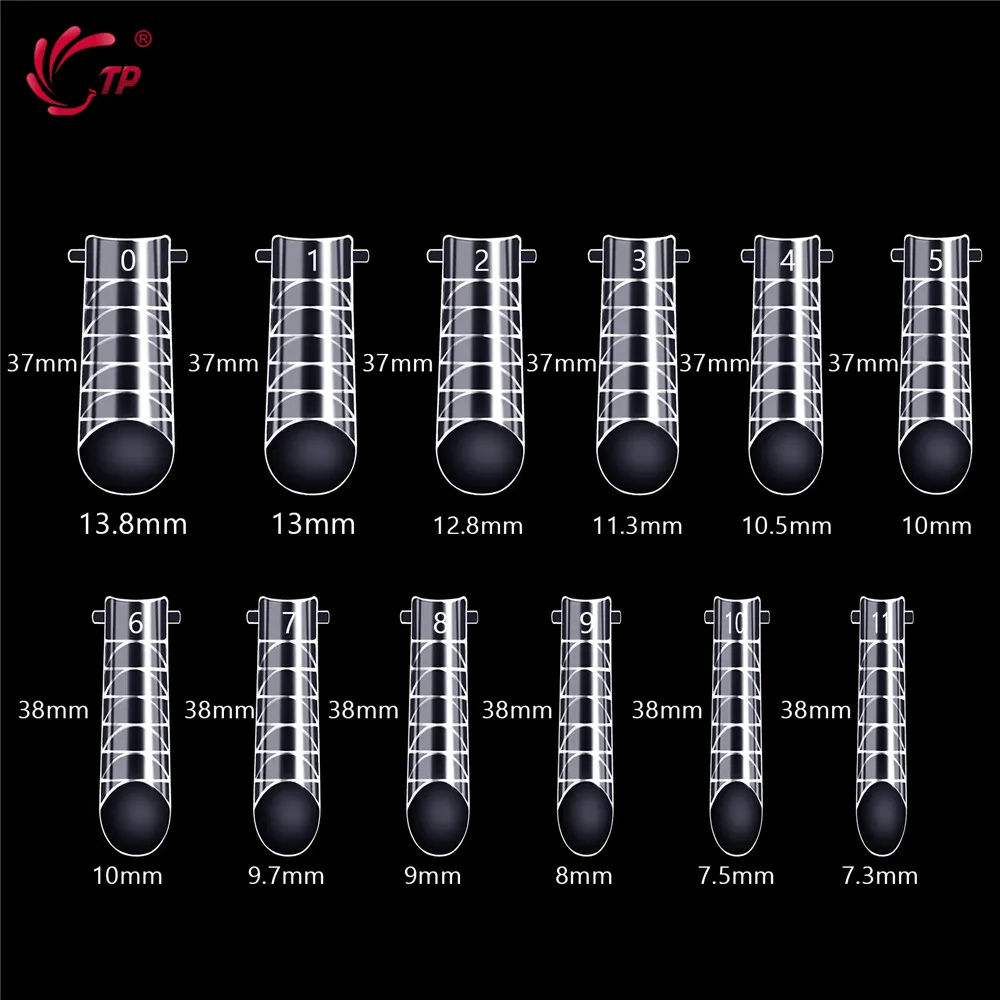 120 шт. прозрачный двойной формы ногтей Системы полное покрытие для наращивания DIY