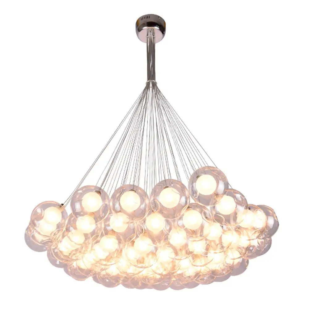 Современный стеклянный подвесной светильник Soapsuds для столовой романтическая