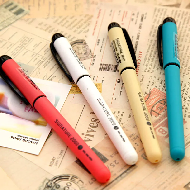 

4 шт., классические шариковые ручки для письма, 0,5 мм