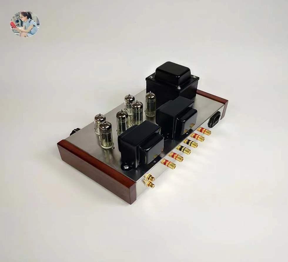 2021 Nobsound бытовой ламповые усилители DIY Kit 6F2 + 6P1 Нержавеющая сталь оболочки