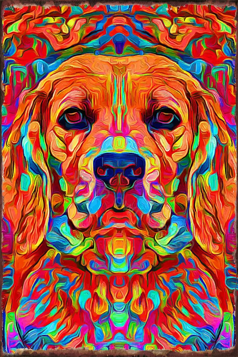 

Beagle абстрактное украшение 1 комнаты Ретро винтажный металлический знак Оловянная табличка настенный Декор для дома клуба мужская пещера ка...