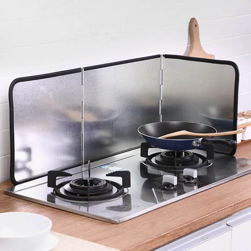 

Oil Baffle Stove Cook Anti Splatter Shield Guard Oil Splatter Foldable Storage Kitchen Gas Stove Baffle Plate For Kitchen