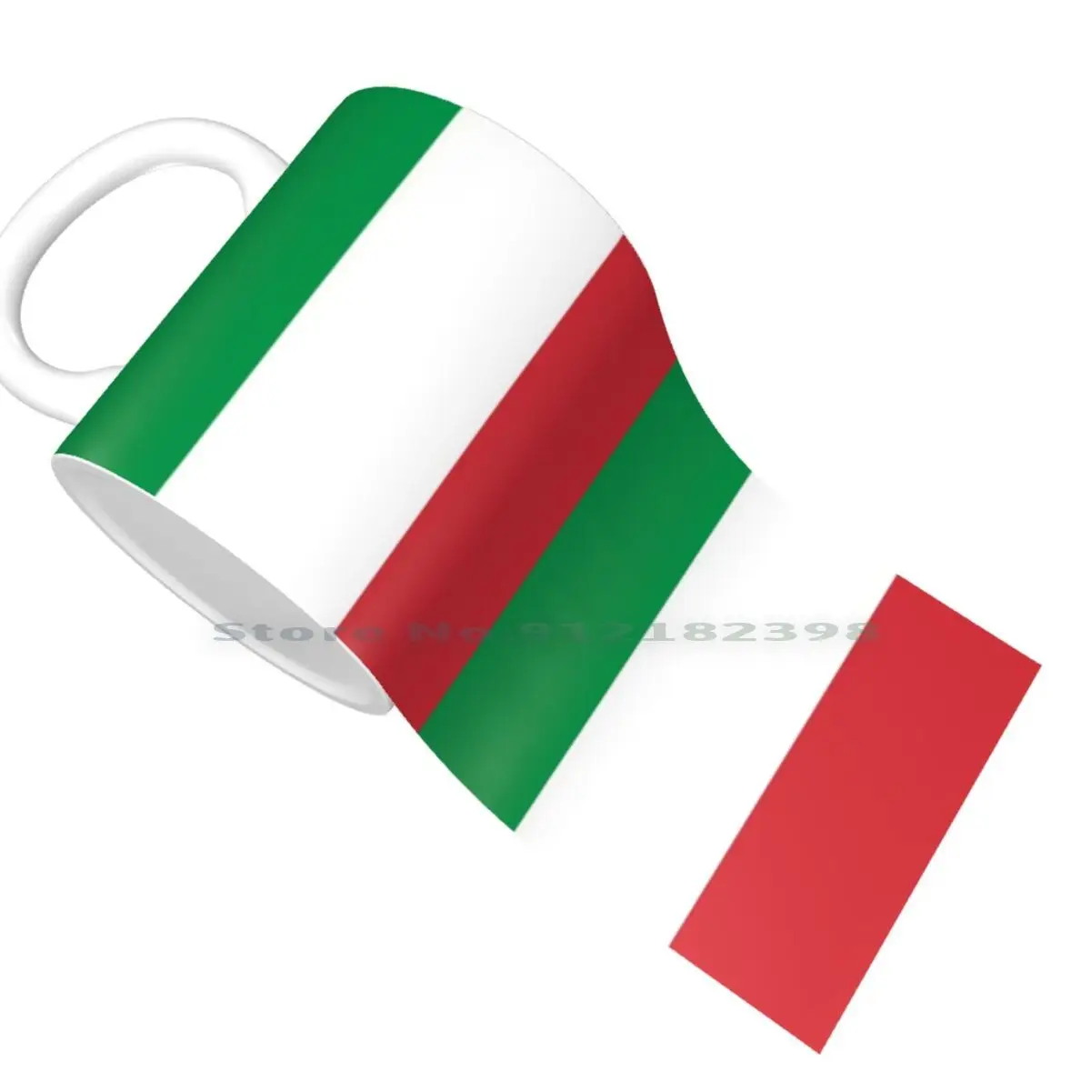 Керамические кружки с итальянским флагом кофейные чашки кружка для молока и чая
