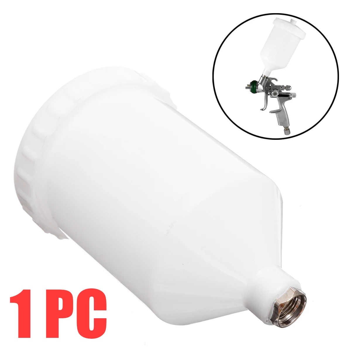

Plastic Sprayer Cup Air Gravity Feed Paint Spray Pot Spray Paint Cup Fastmover Thread Connector for Spray Gun Parts