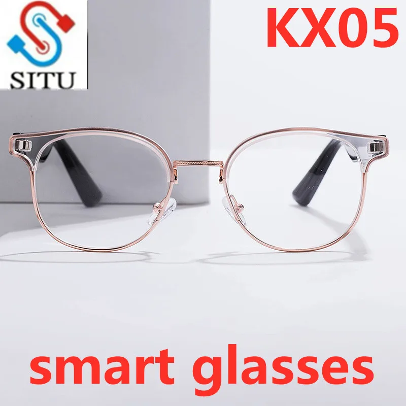 Enlarge KX05B Smart Glasses Wireless Bluetooth Hands-Free Calling Audio Open Ear Anti-Blue Light Lenses Glasses
