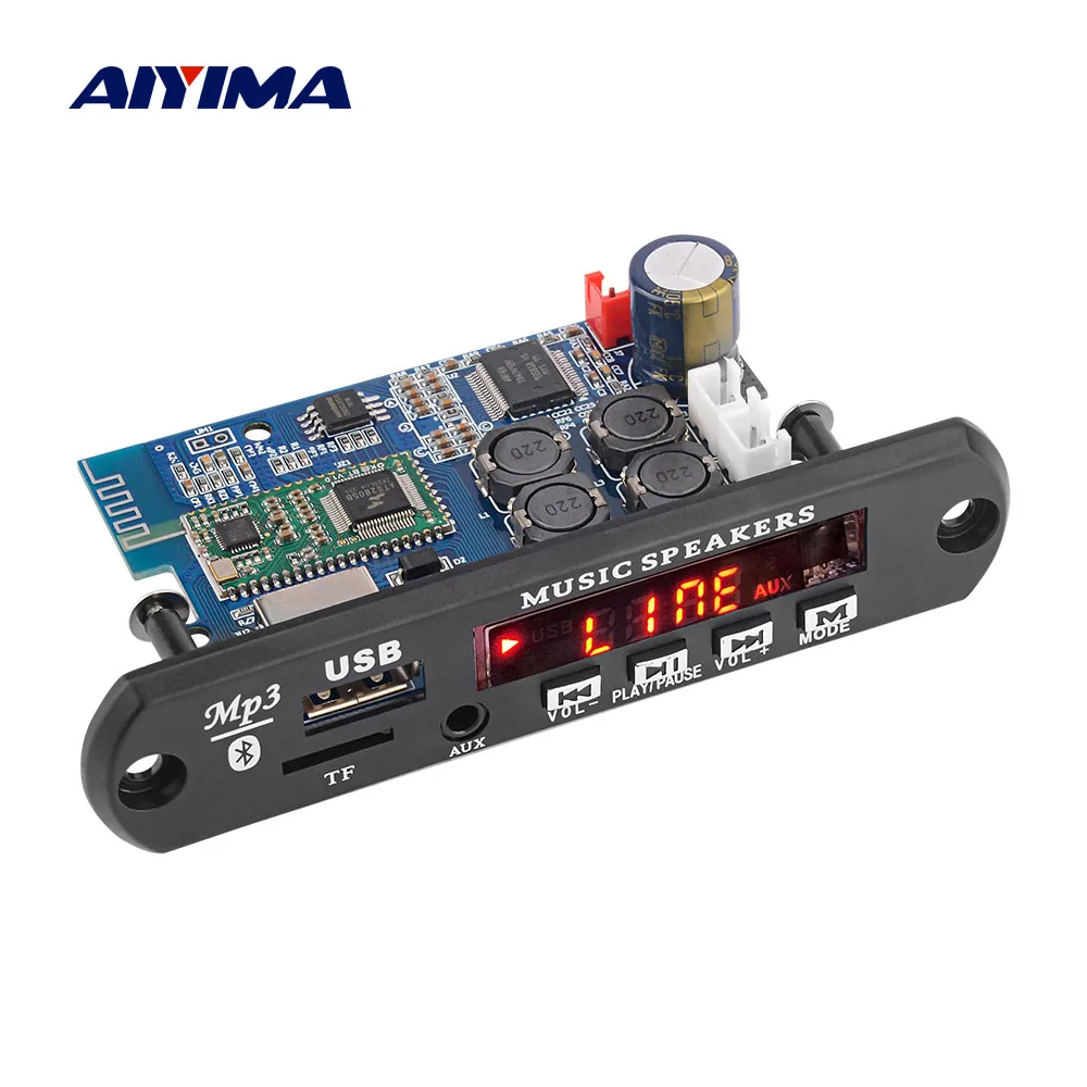 Aiyima TDA7492P 25Wx2 Bluetooth усилитель Стерео усилители MP3 декодер плата WAV APE без потерь