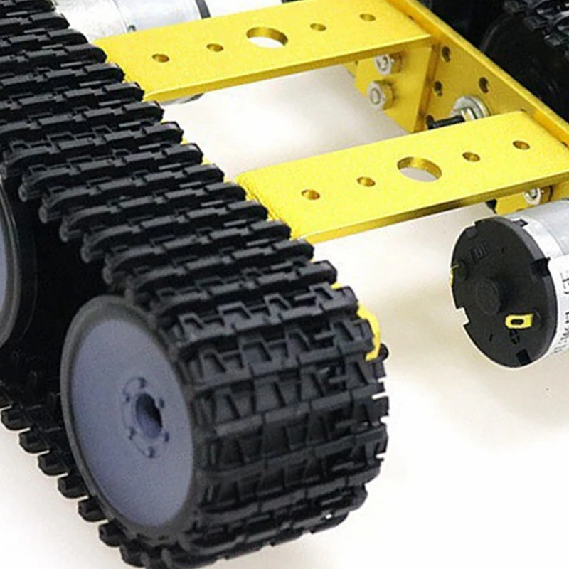 

Unembled Smart Crawler Robot Kit Mini TP100 Metal Tracked Tank Chis Torque Encoder Motor Education DIY