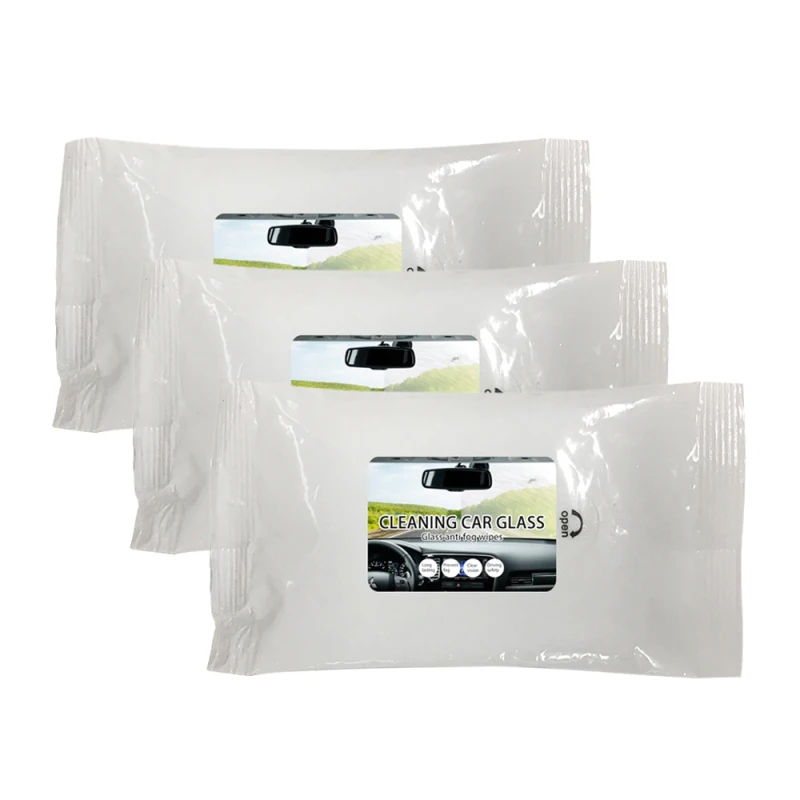 

10 PCS Per Pack Automotive Car Glass Cleaning Wipes Prevent Fog Wipes Safe For Tinted Windows Useful