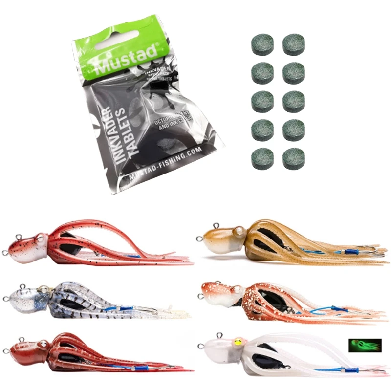 

Octopus Live Jig Soft Jigbait 120g 150g 170g 200g 230g 260g with Assist Hooks Slow Trolling Jigging Bait