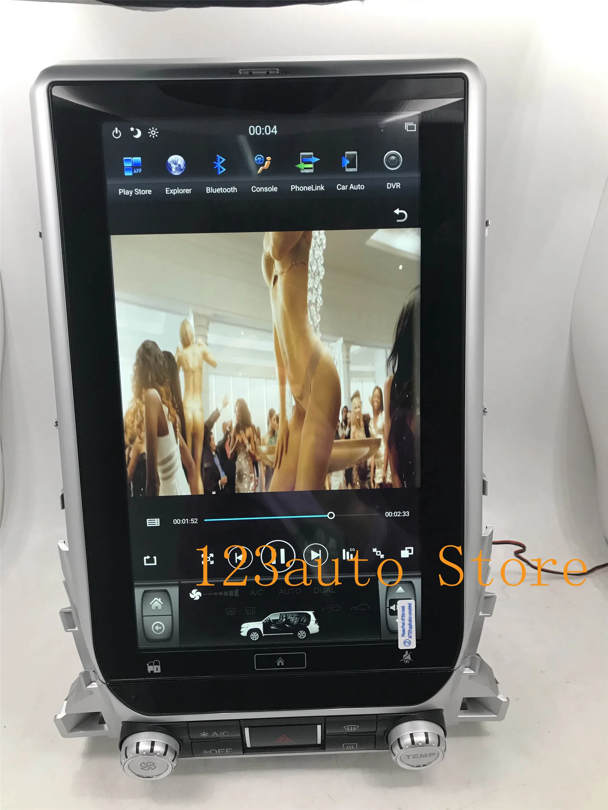 Автомобильный DVD проигрыватель 13 6 дюймов в стиле Tesla Android 9 0 с GPS навигацией для Toyota