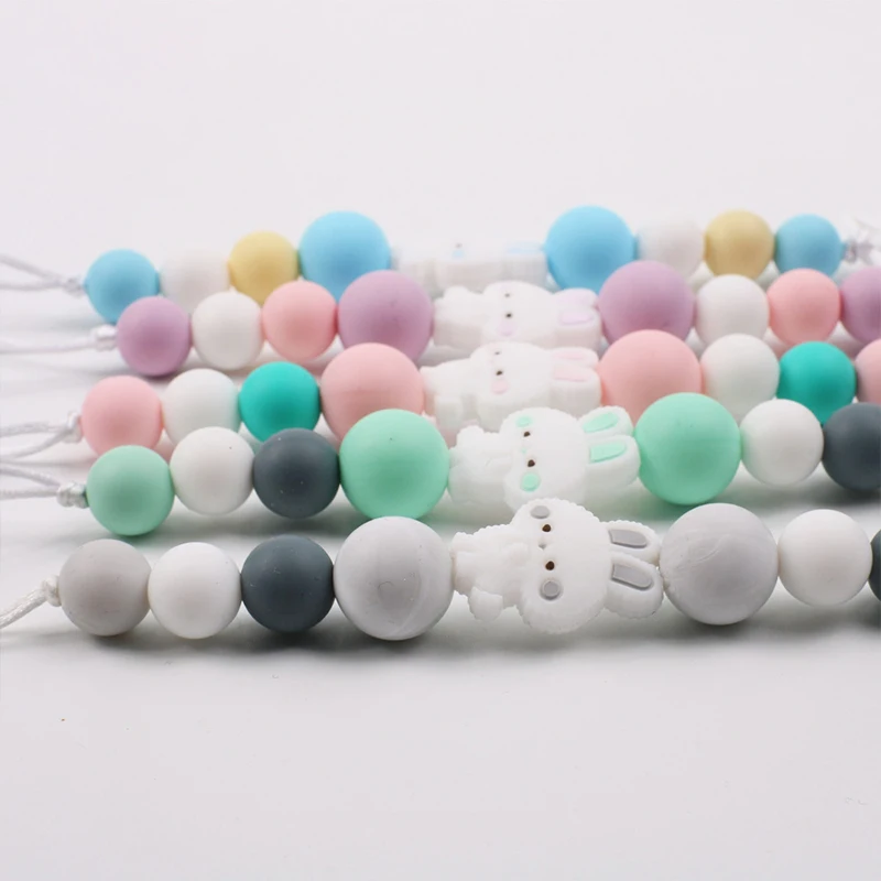 Детский Прорезыватель для зубов с милым кроликом из мультфильма безопасная