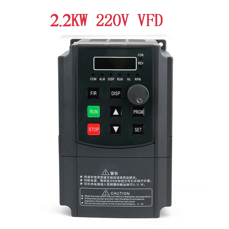 220 кВт 220 В VFD инвертор 3 кВт 4 кВт преобразователь частоты 1P вход 3P выход в для ЧПУ мотор шпинделя - Цвет: 2.2KW 220V VFD