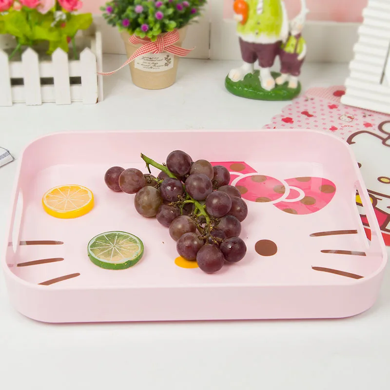 Новый узор Розовый цвет поднос обслуживание чаша прекрасный завтрак фрукты