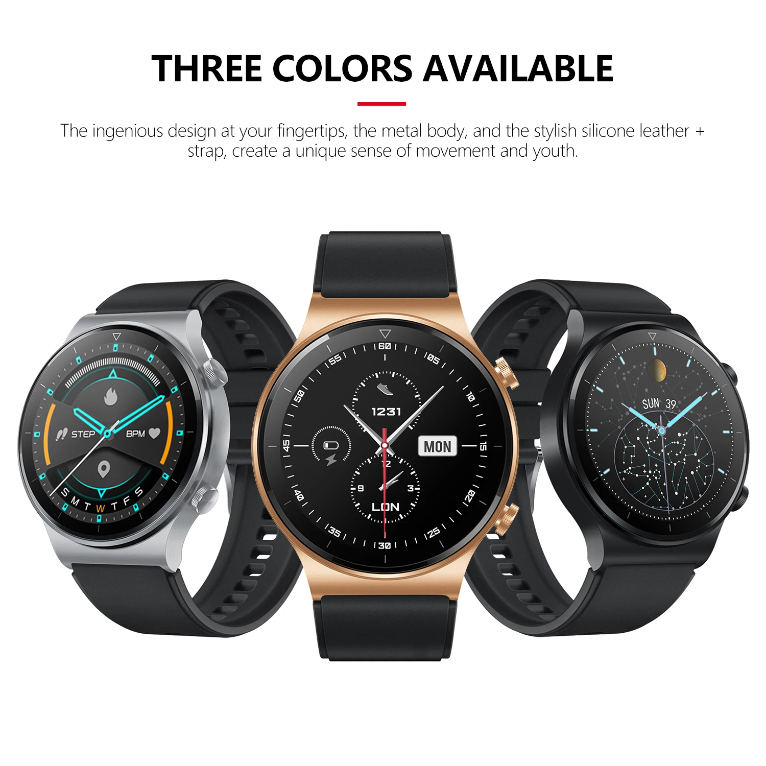 2021 new fashion smart watch gt2 pro running sport watch men for smart watch men samsung smartwatch for ios android phone huawei free global shipping