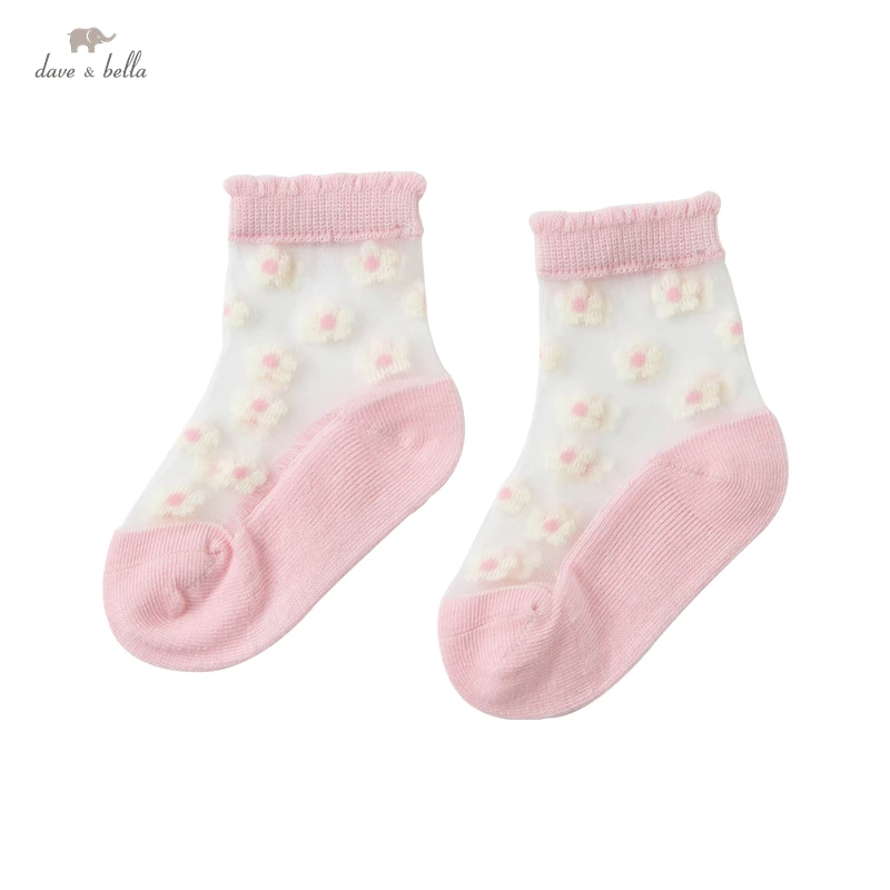 

DB17733 dave bella summer fashion baby girls floral patchwork socks cute children kids girl socks