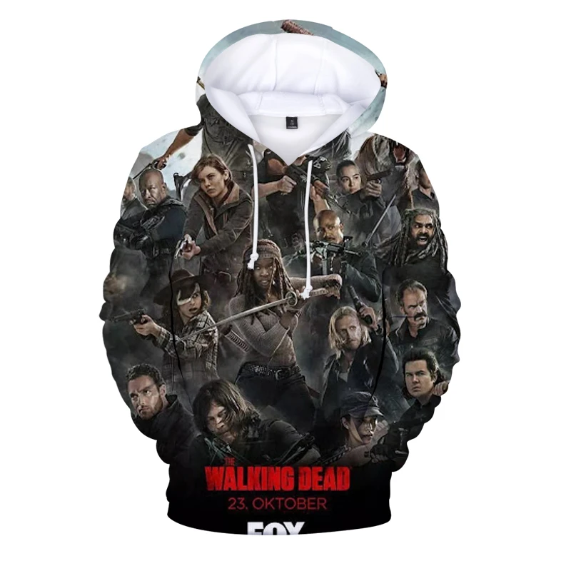 

Hip Hop Hoodies The Walking Dead Printed 3d Casual Hoodies Sweatshirts for Women Men Men's Clothing Autumn Winter Hooded Hoodie