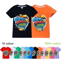 2020 summer 100cotton tshirt super zings serie 4 kids t shirt cartoon superzings children t shirt boys girls toddler tees tops