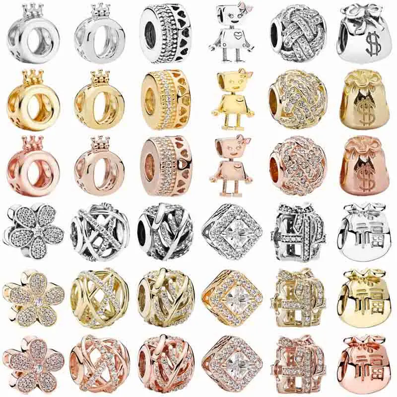 

Pandora Bella Bot Radiant Heart Logo & Crown O Galaxy Swirls Gift Box Charm 925 Sterling Silver Beads Fit Bracelet DIY Jewelry