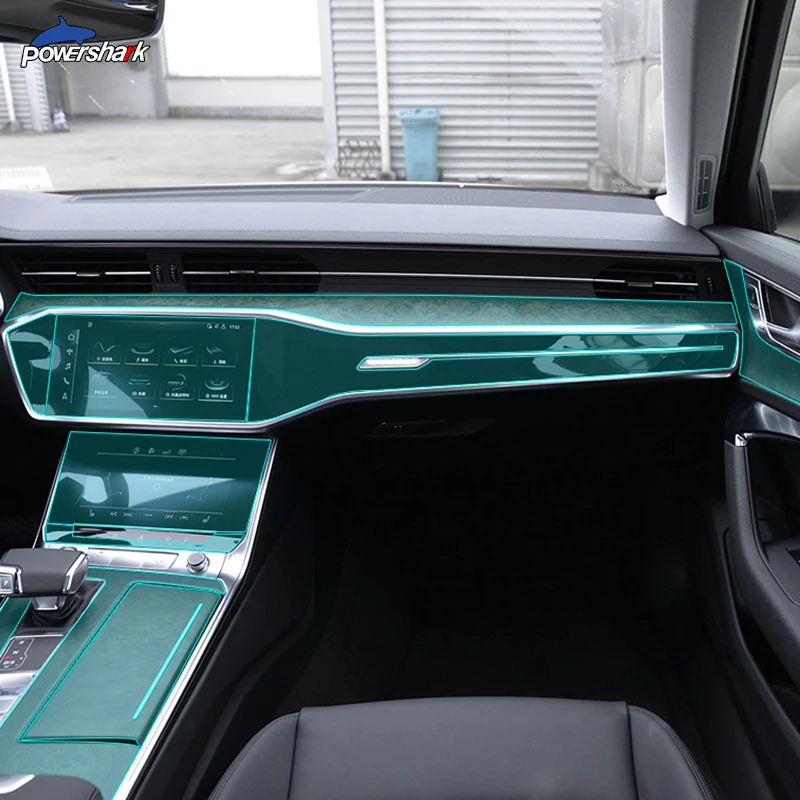Прозрачная защитная пленка для салона автомобиля Audi A6 C8 4K S6 2019 2020