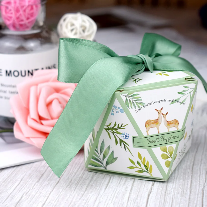 Новые высококачественные коробки для конфет из алмазной бумаги свадебные