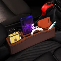 car seat gap storage box for bmw mini cooper f56 leather case organizer for wallet phone coins cigarette keys cards accessories
