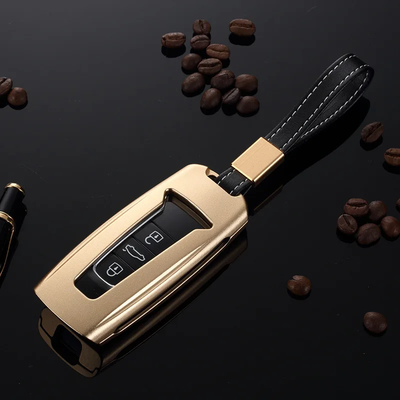 Автомобиль из алюминиевого сплава ключ держатель чехол для брелка с ключом в