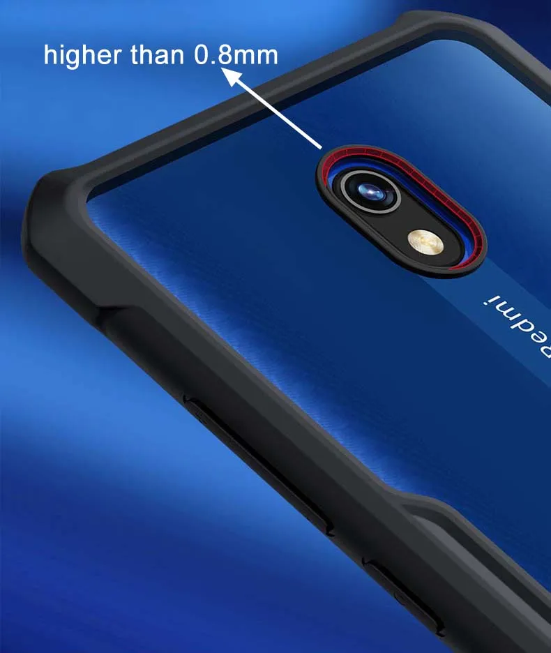Для Xiaomi Redmi 8A чехол XUNDD Airbag противоударный прозрачный акриловый чехол PC TPU защитная задняя крышка для Redmi 8 чехол Новинка
