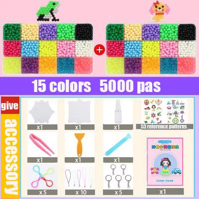 8000 Pas Diy магические шарики с водяным туманом, игрушки для детей, формы в виде животного, ручная работа, головоломка, детские развивающие игрушки, подарок на день рождения