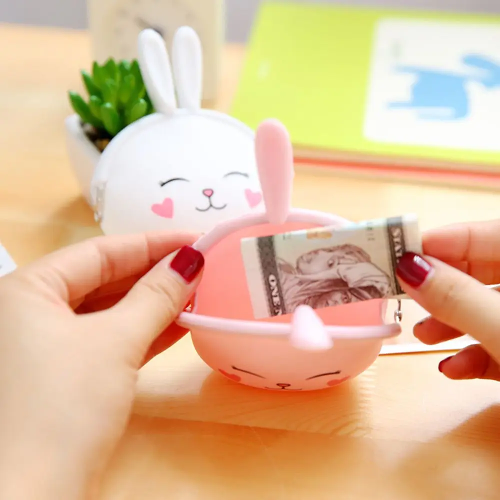 Кошелек для монет ключей наушников сумочка хранения кошелек модный силиконовый